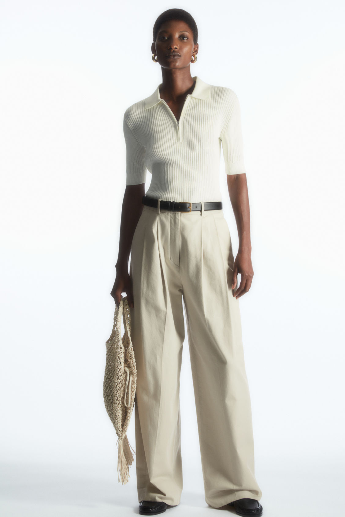 WIDE-LEG TAILORED TROUSERS