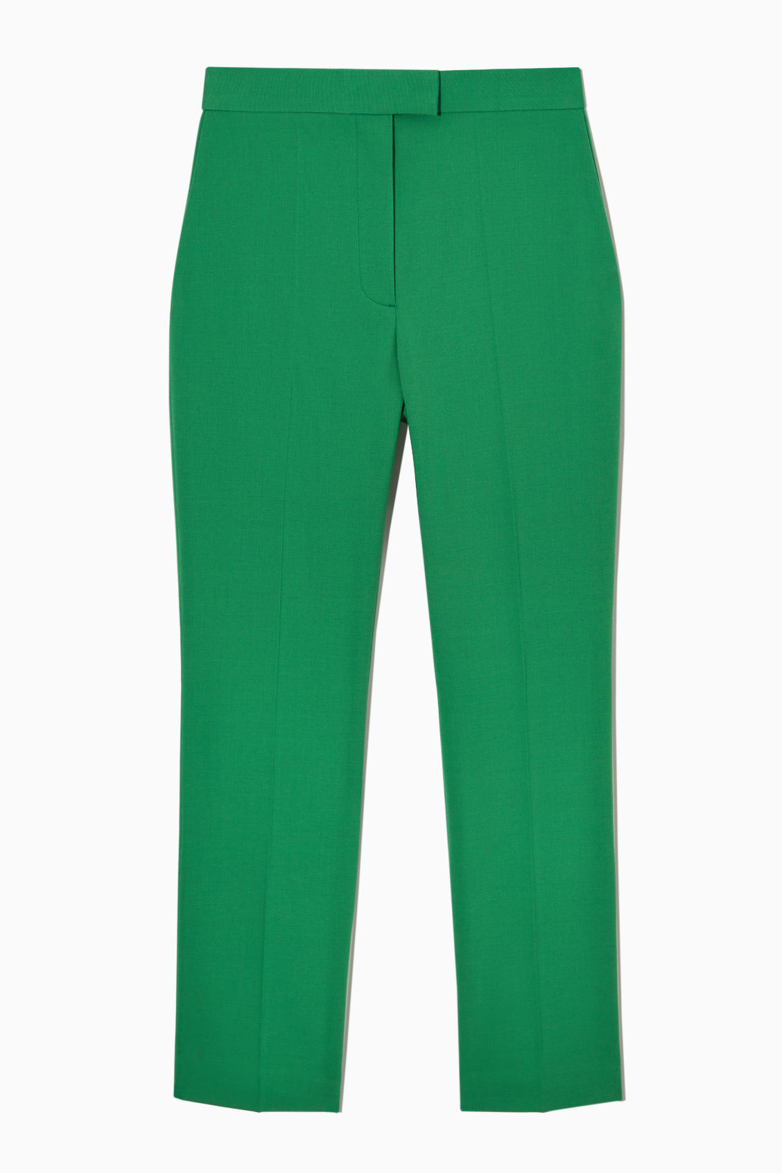 STRAIGHT-LEG WOOL TROUSERS