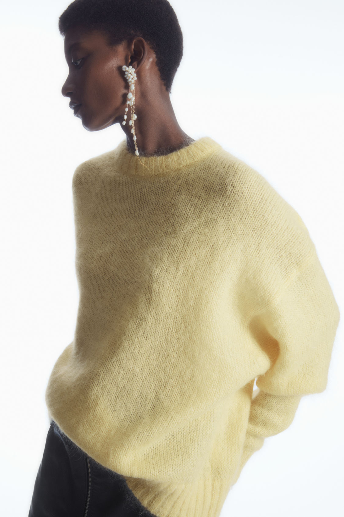 MOHAIR CREW-NECK JUMPER