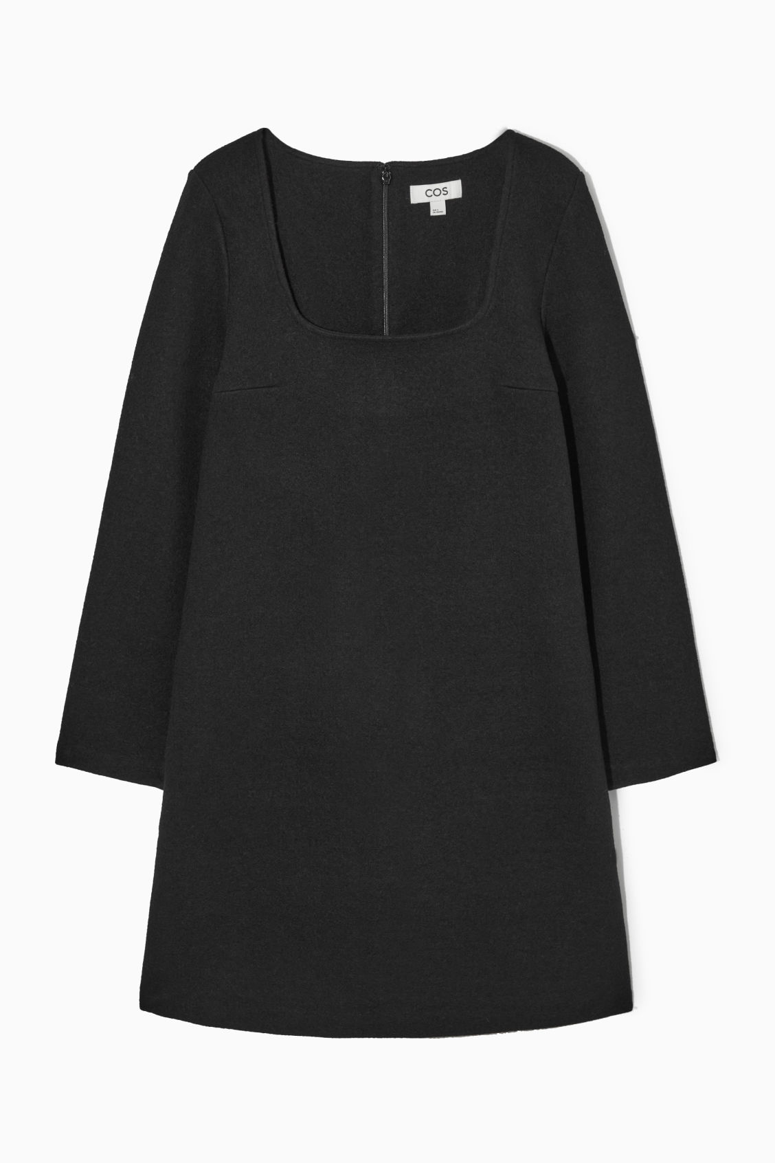 SQUARE-NECK MINI DRESS