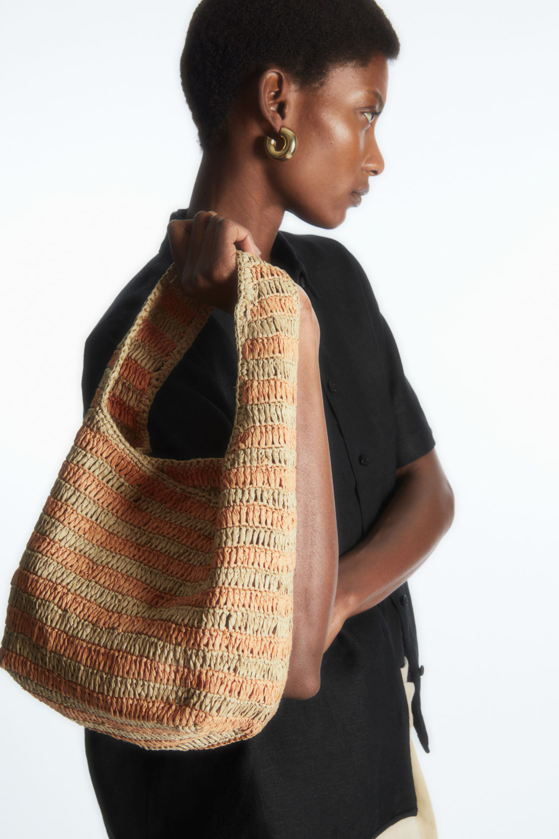 MINI SHOULDER BAG - RAFFIA
