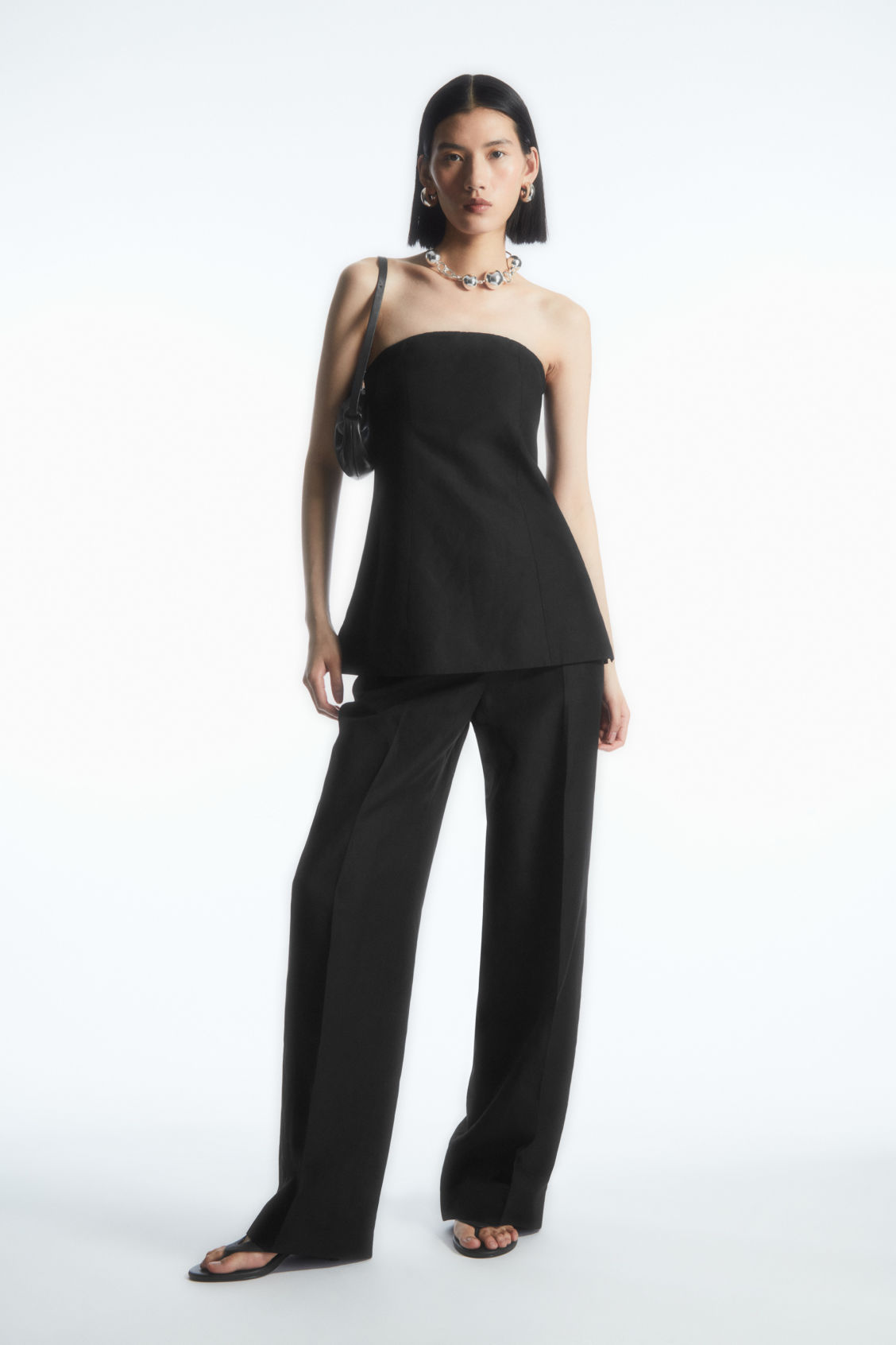 TAILORED STRAIGHT-LEG TROUSERS