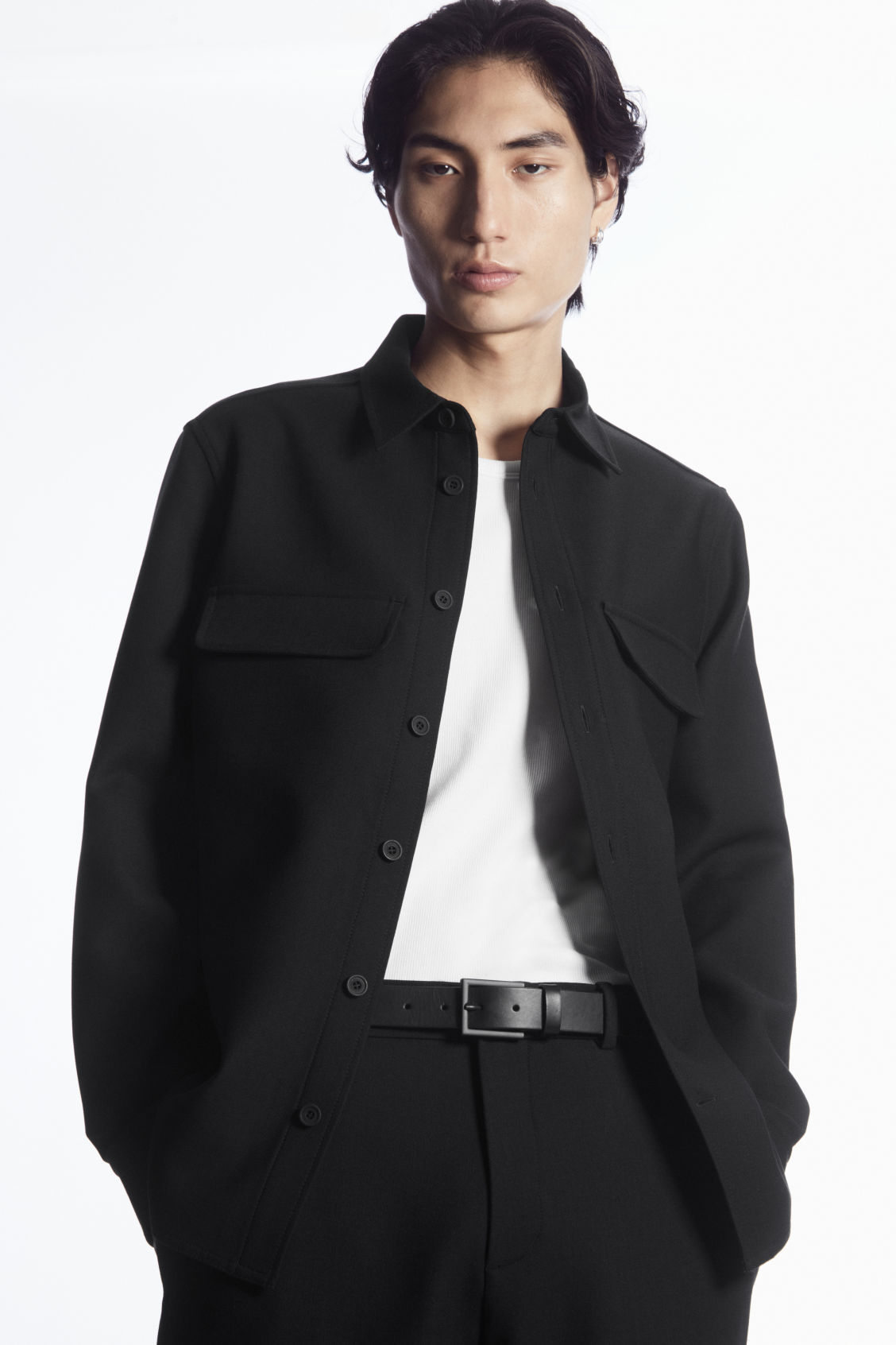 MATTE TONAL LEATHER BELT