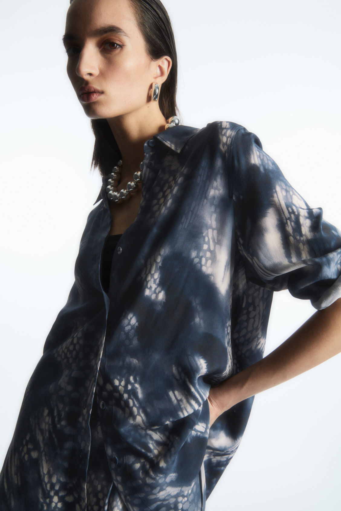 PRINTED SILK SHIRT