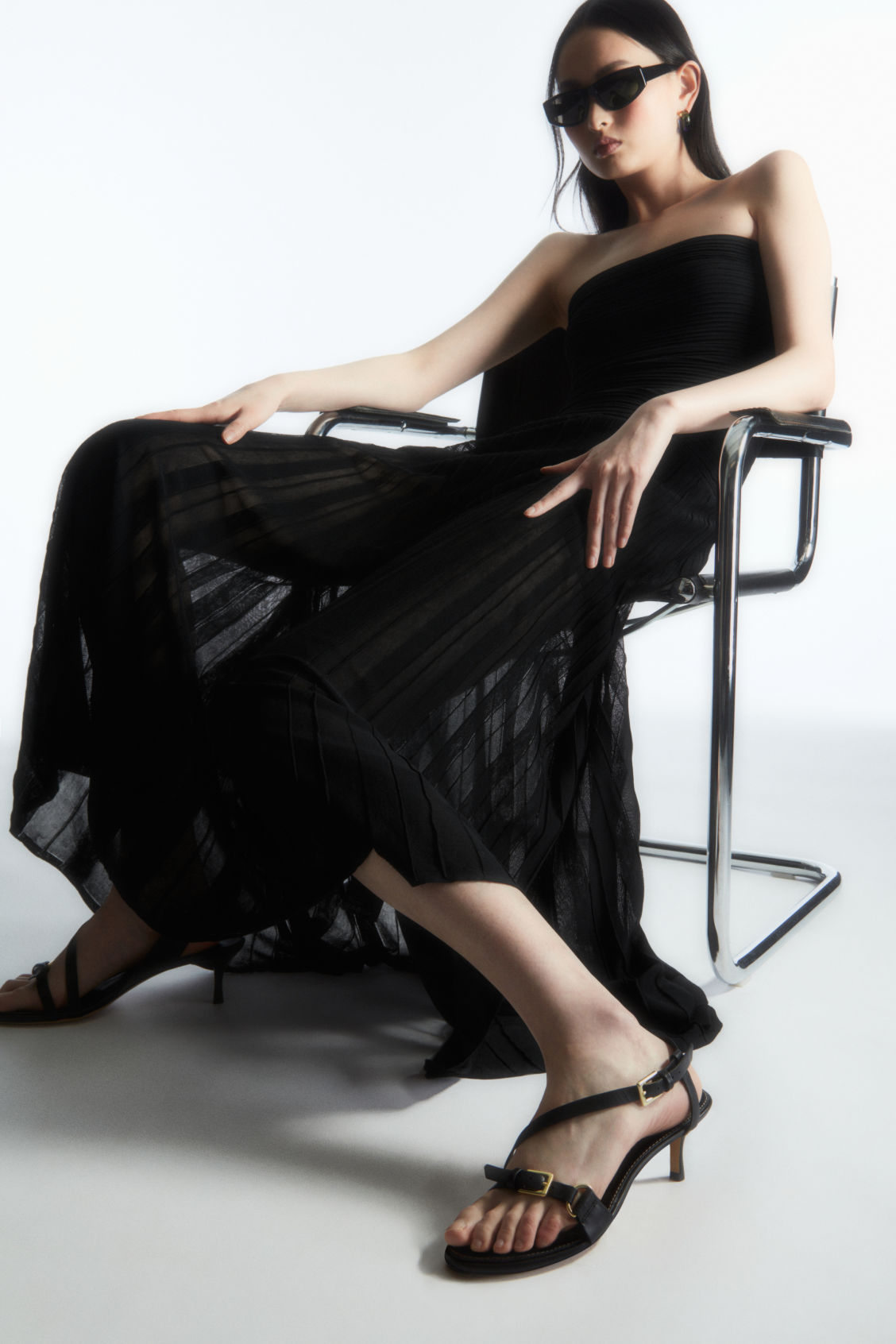 BUCKLED STRAPPY HEELED SANDALS