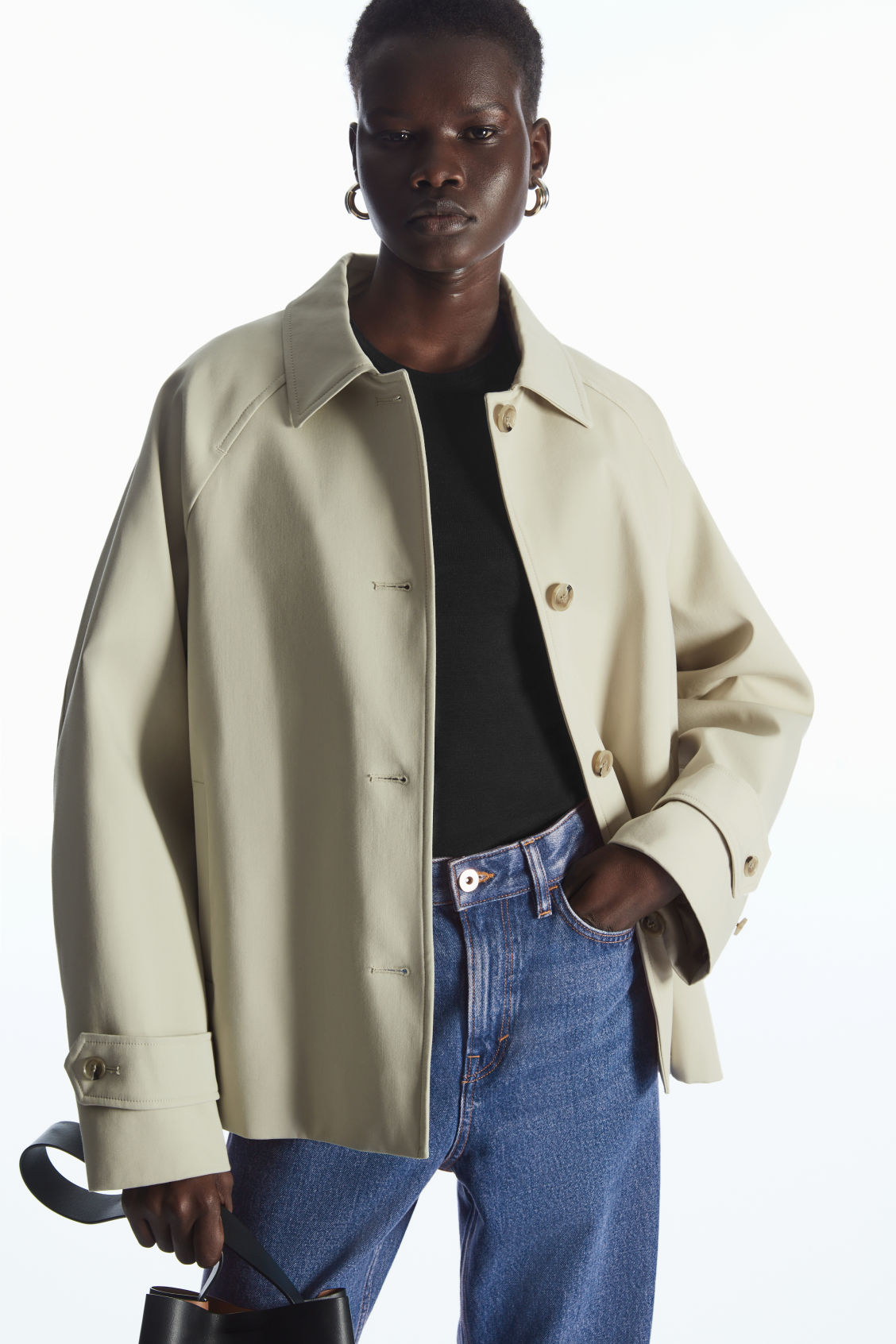 MINIMAL SHORT TRENCH COAT