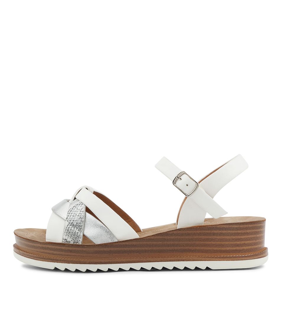 Ralph White Multi Sandals