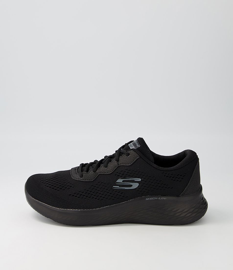 Skech Black Textile Sneakers