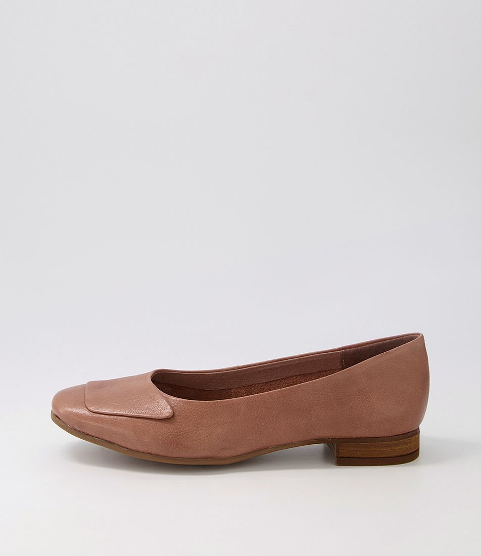 Tannah Rosewood Leather Flat Shoes