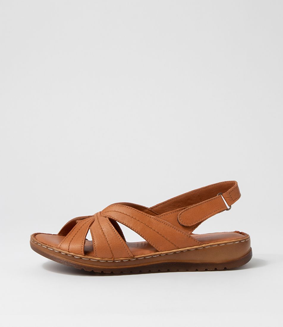 Kaif Tan Leather Sandals