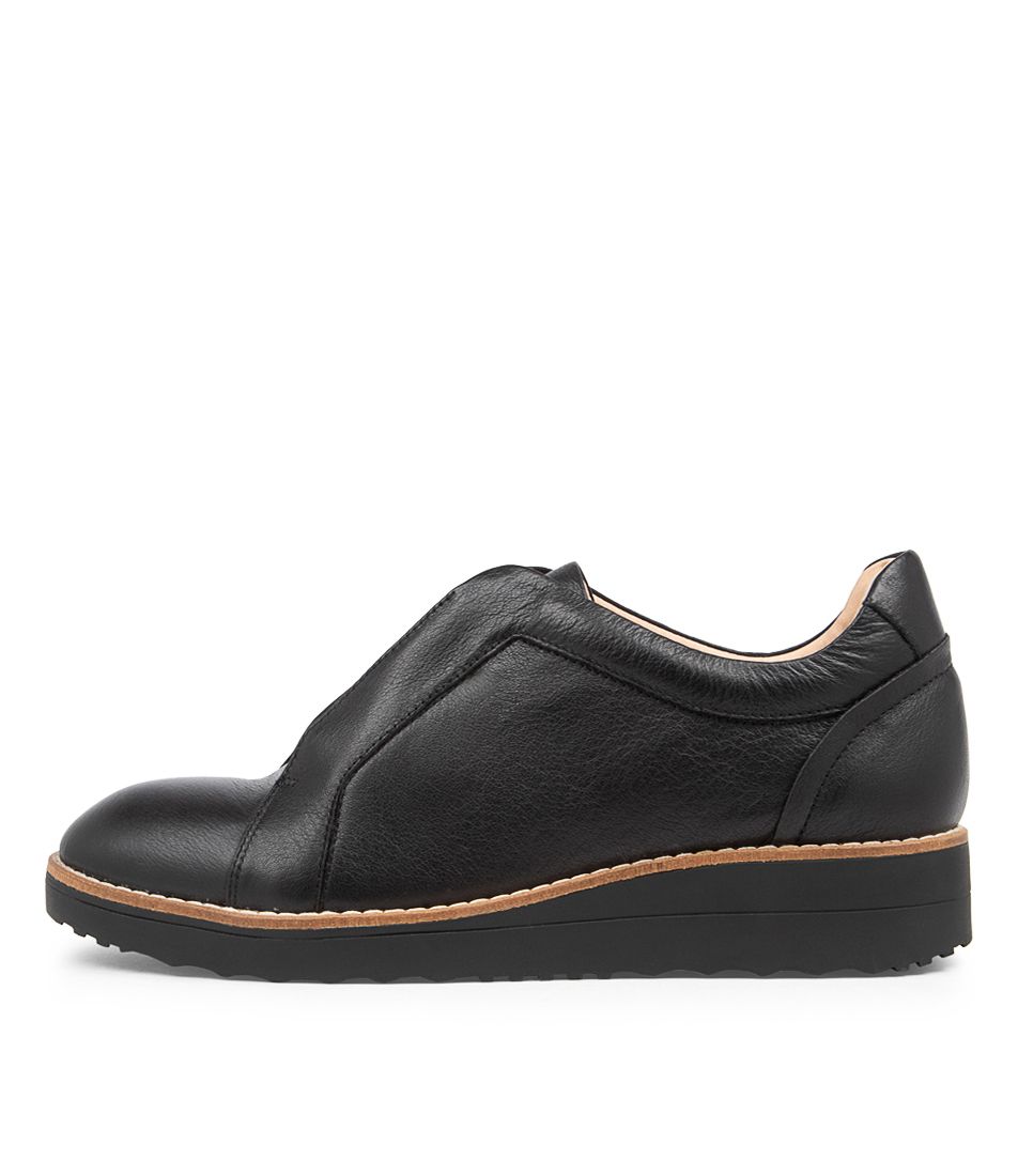ONEIDA Black Leather Sneakers BS