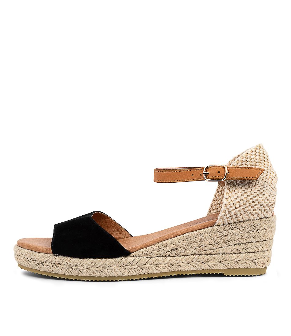 SUNDAY IR BLACK LT TAN SUEDE LEATHER