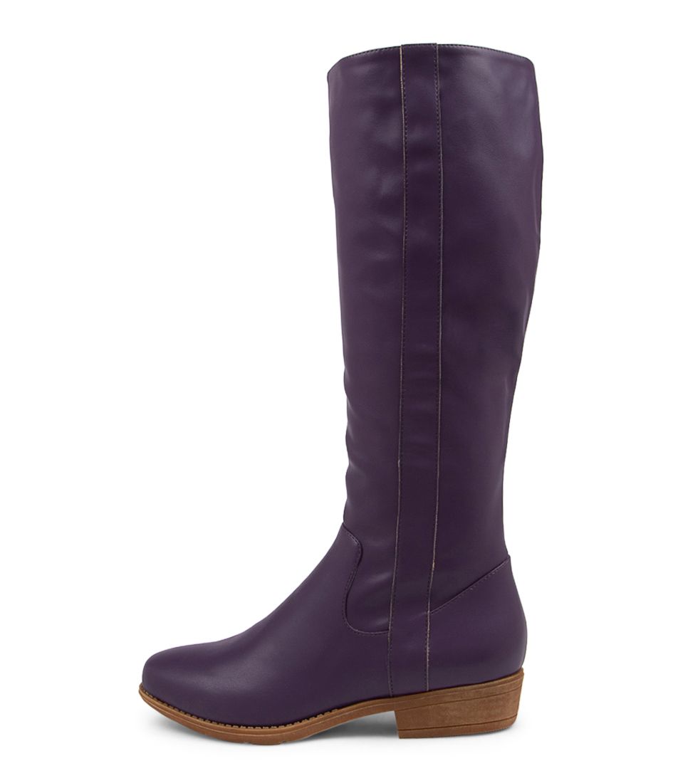 Ronin Purple Knee High Boots
