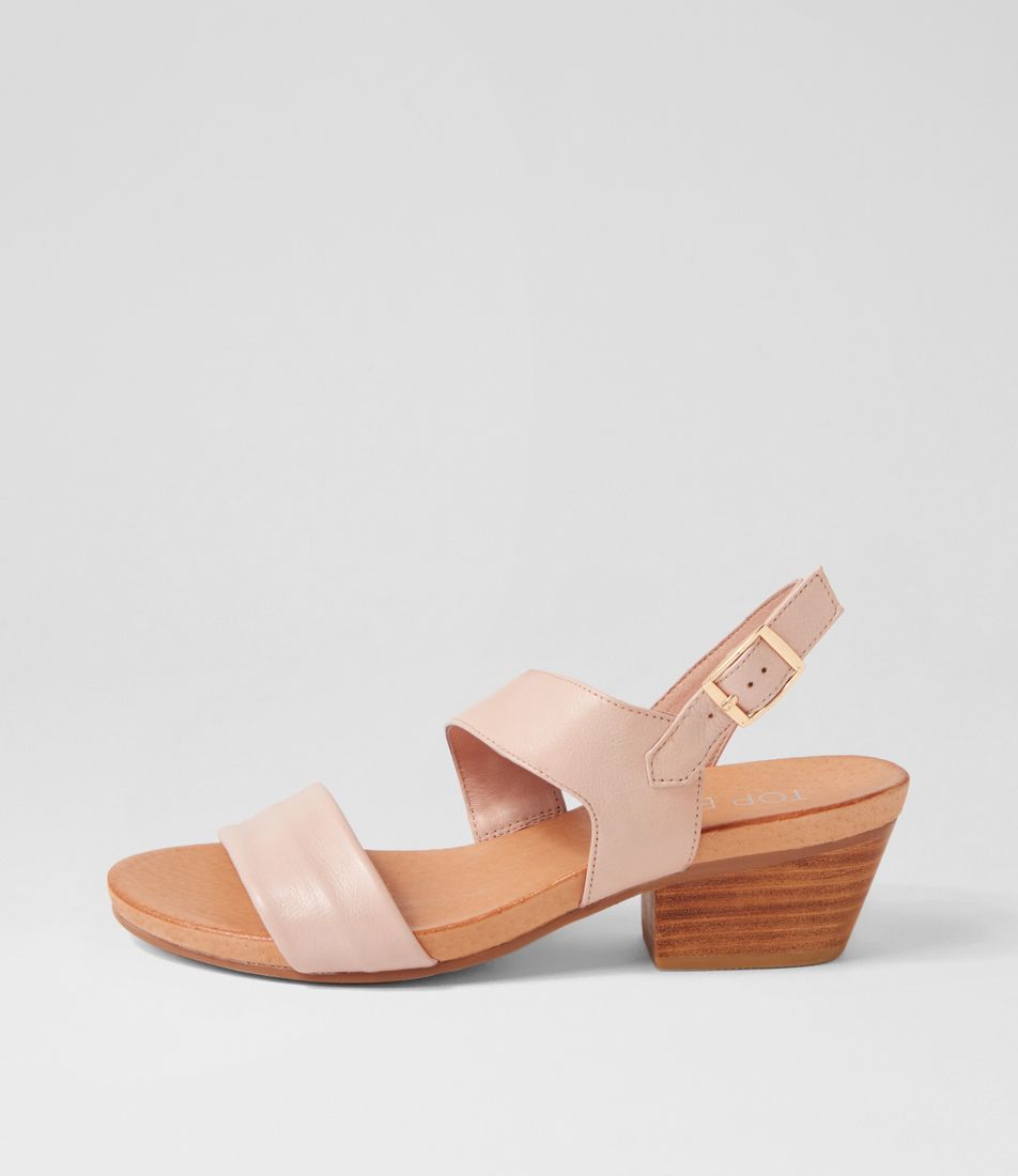Cloud Rose Leather Sandals