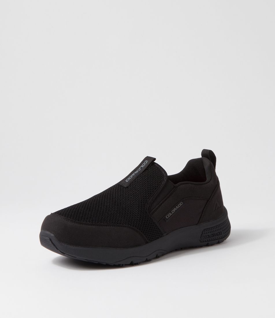 Saka Black Mesh Sneakers