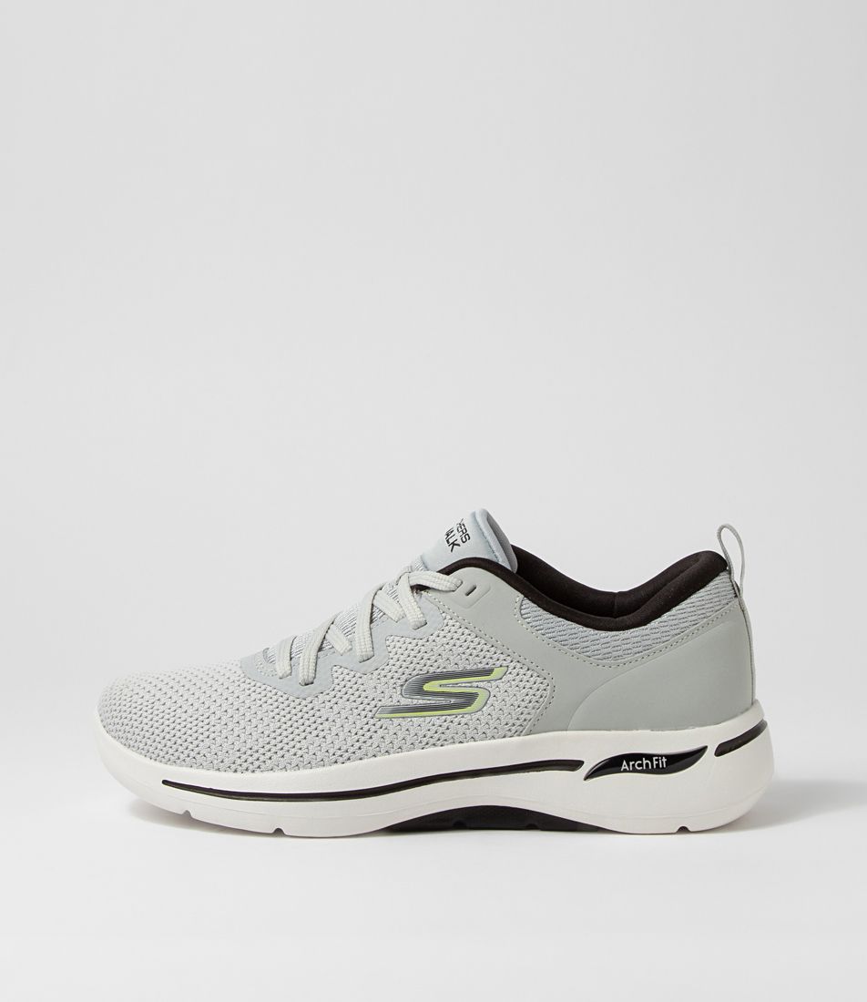 Go Walk Arch Fit Light Grey Mesh Sneakers