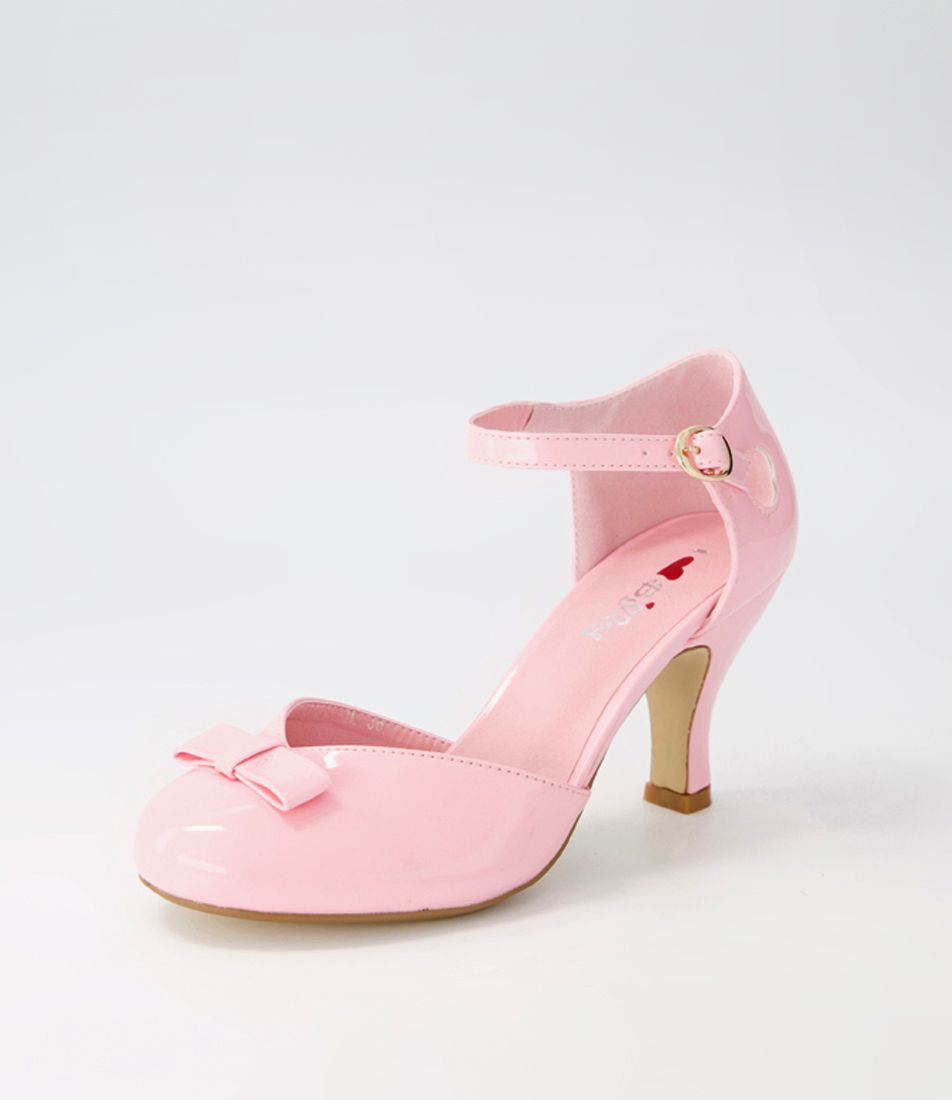Moore Pink Patent Pu Heels