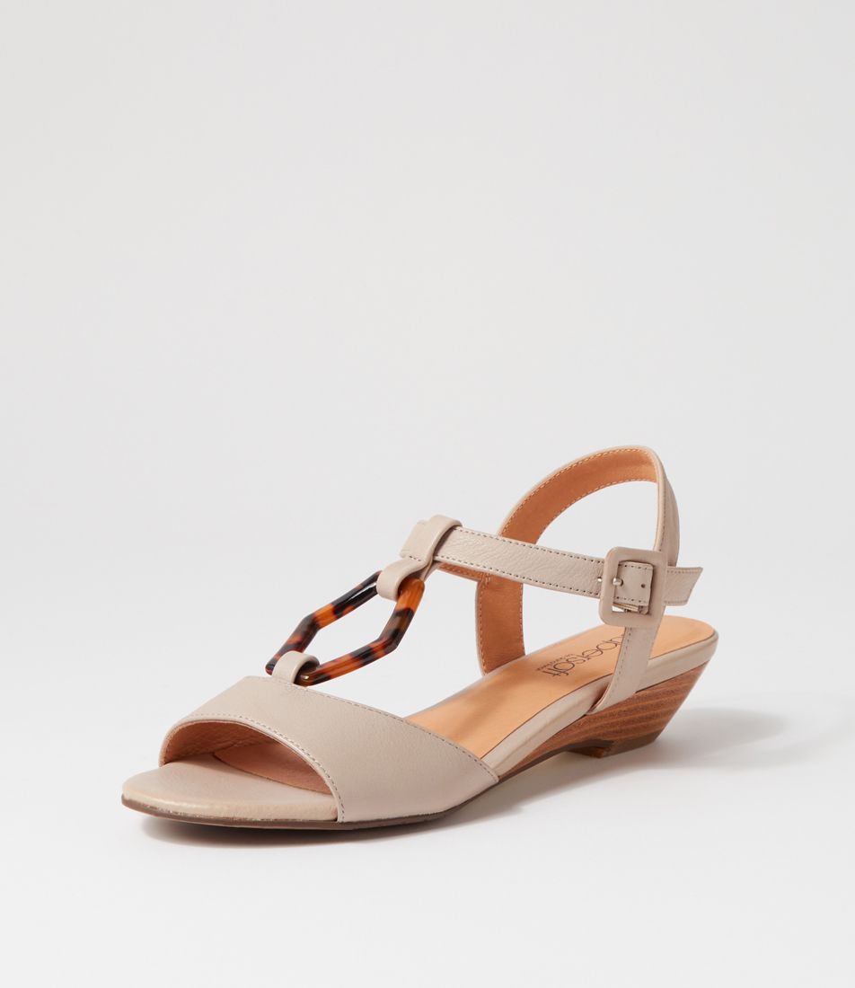 Belieeve Light Taupe Leather Sandals