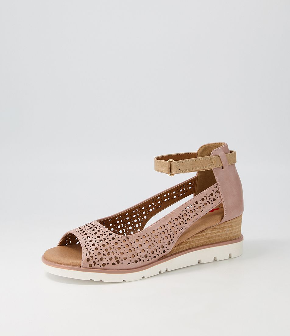 Redzel Blush Latte Sandals