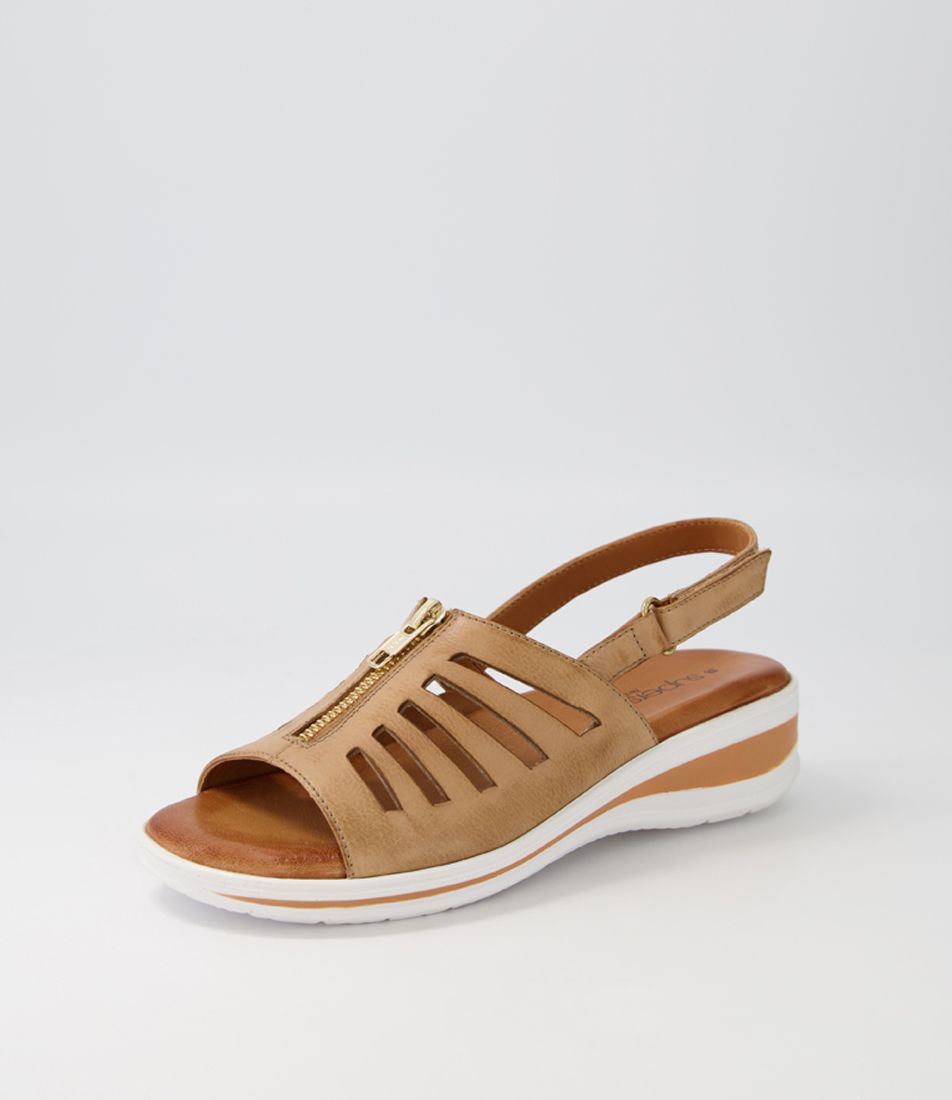 Tomorrow Camel Leather Sandals
