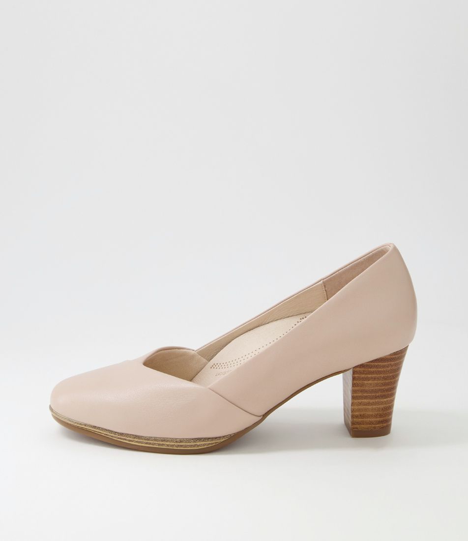 Denzil2 Nude Leather Heels