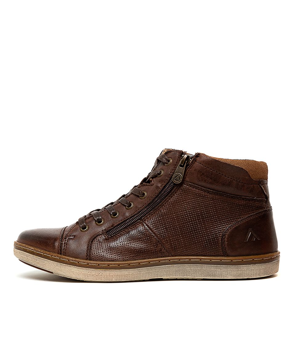Tivoli Brown Leather Ankle Boots