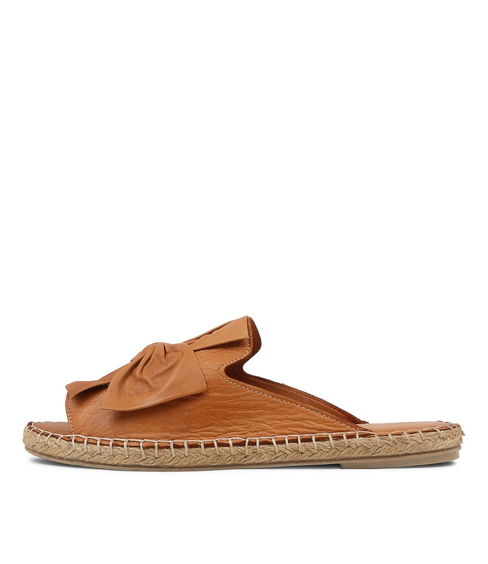 Pecor Tan Leather Espadrilles
