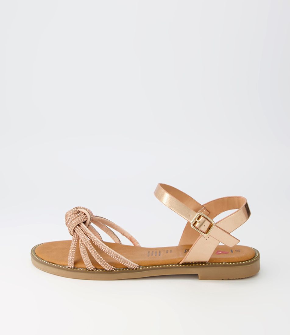 Aimie Rose Gold Multi Sandals
