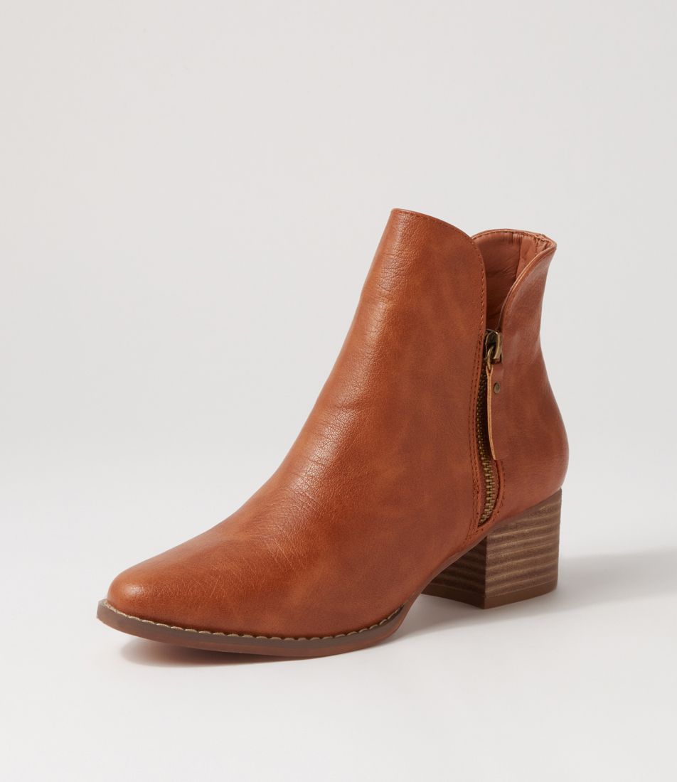 Lomardo Tan Ankle Boots