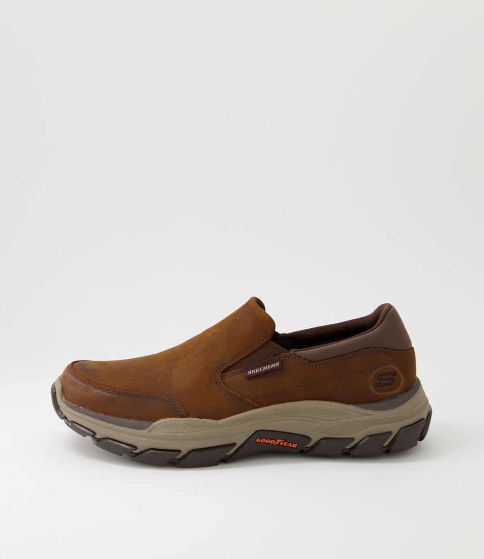 Respected Dark Brown Leather Flat Shoes