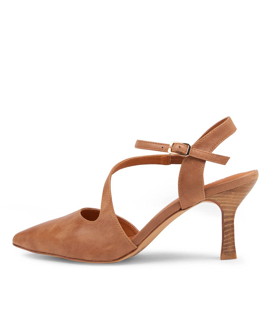 Lukka Tan Leather Heels