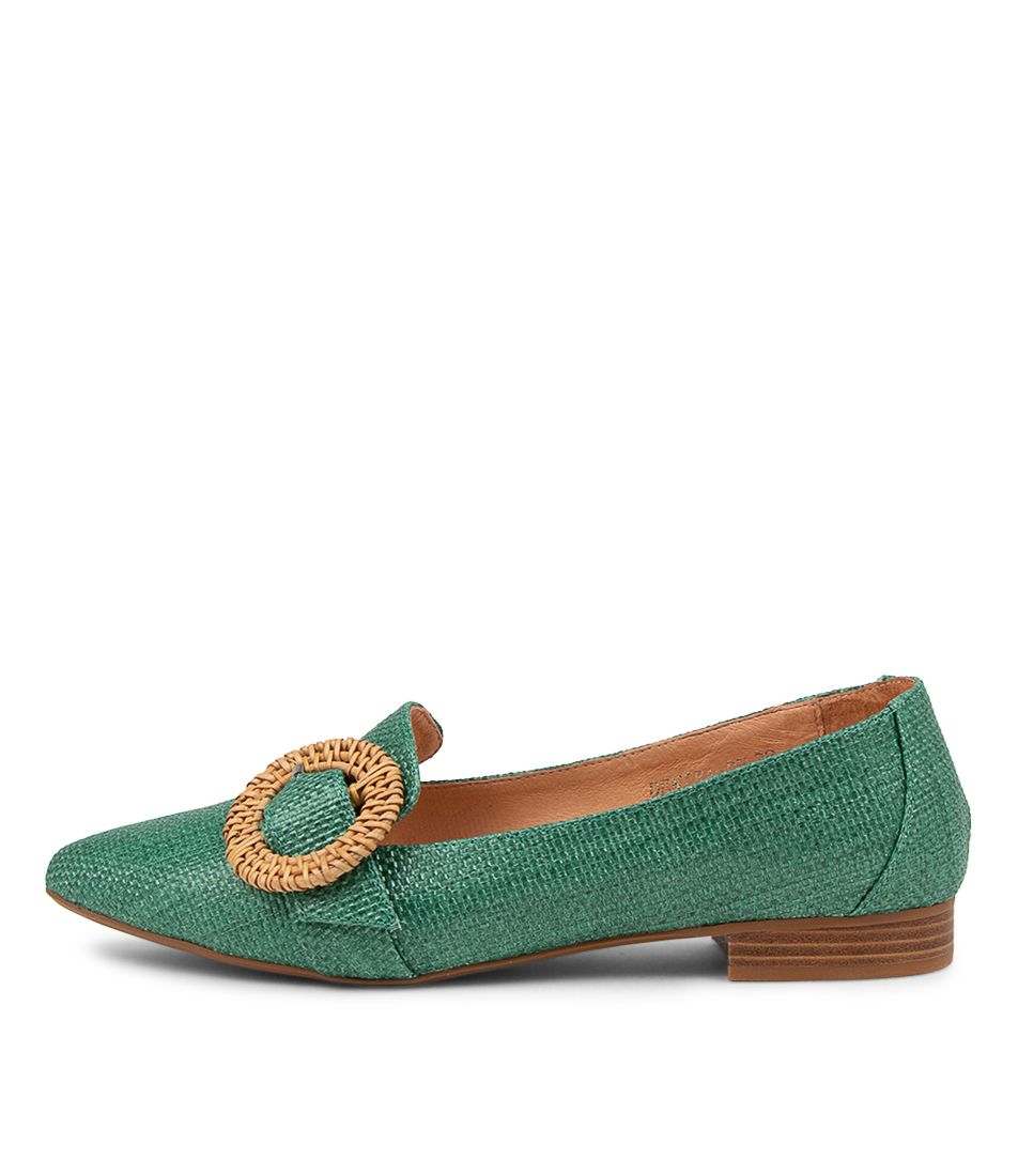 DENIRA EMERALD FLAT SHOES