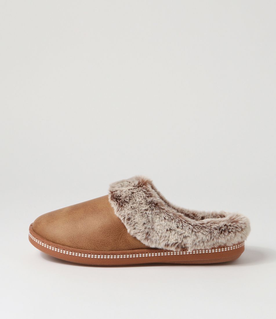 Cozy Campfire Chestnut Textile Slippers