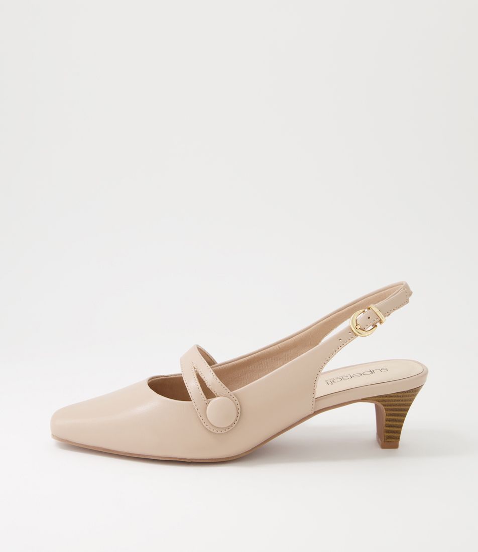 Loniah2 Nude Leather Heels