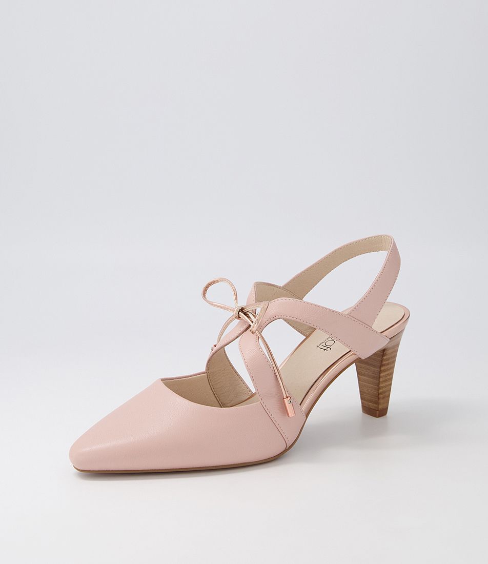 Meduza2 Blush Rose Gold Leather Heels