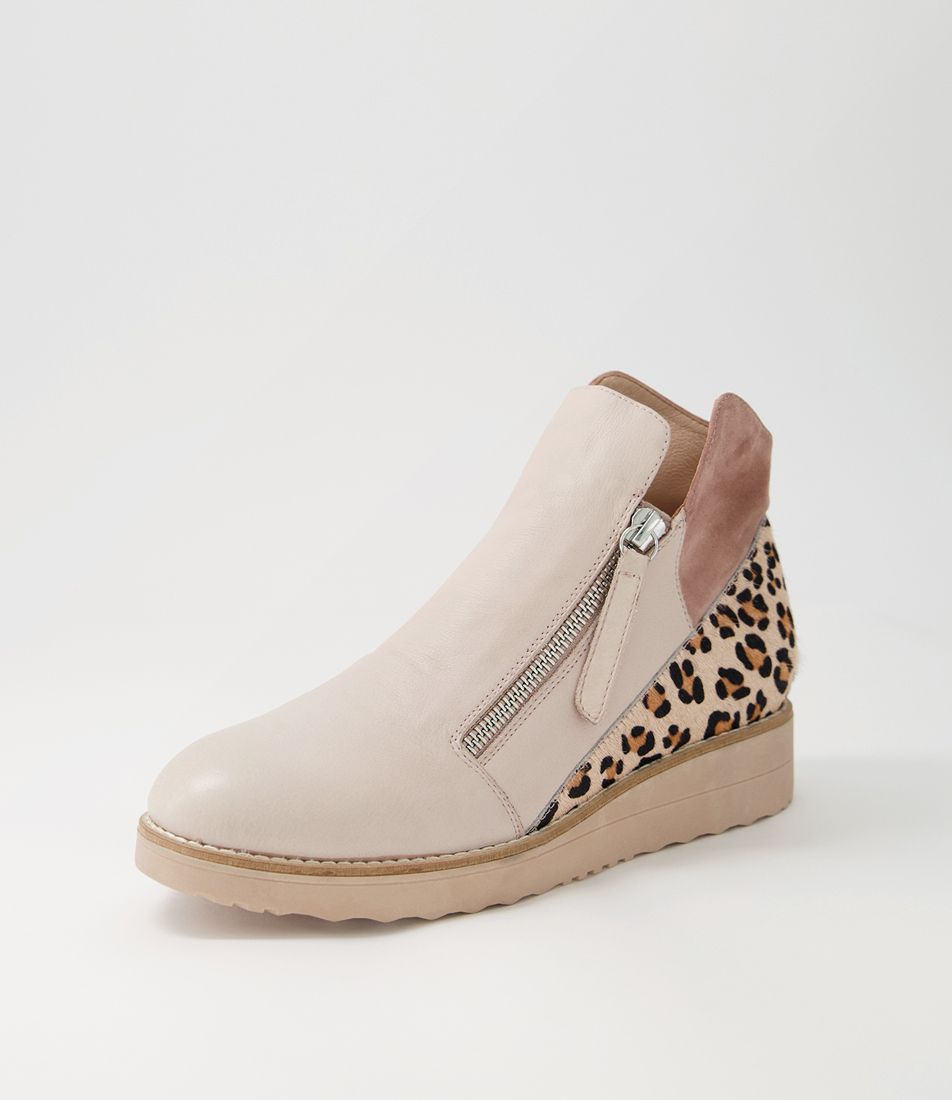 Ossha Caf茅 Cheetah Multi Ankle Boots