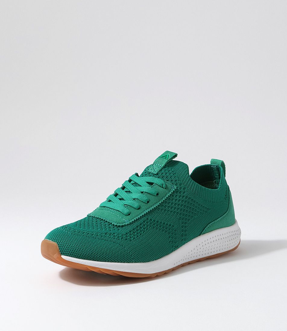 Cassiie Green Recycled Knit Sneakers
