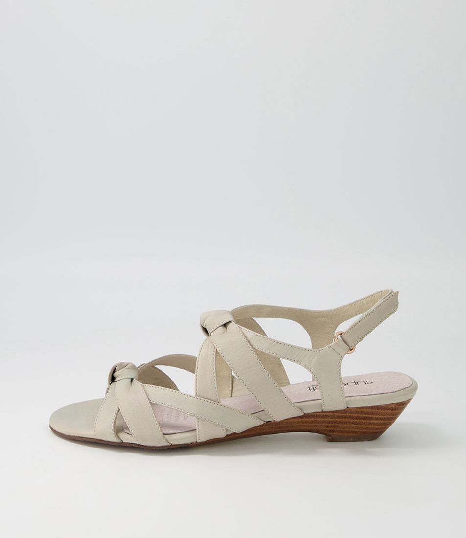 Beenes Khaki Leather Sandals