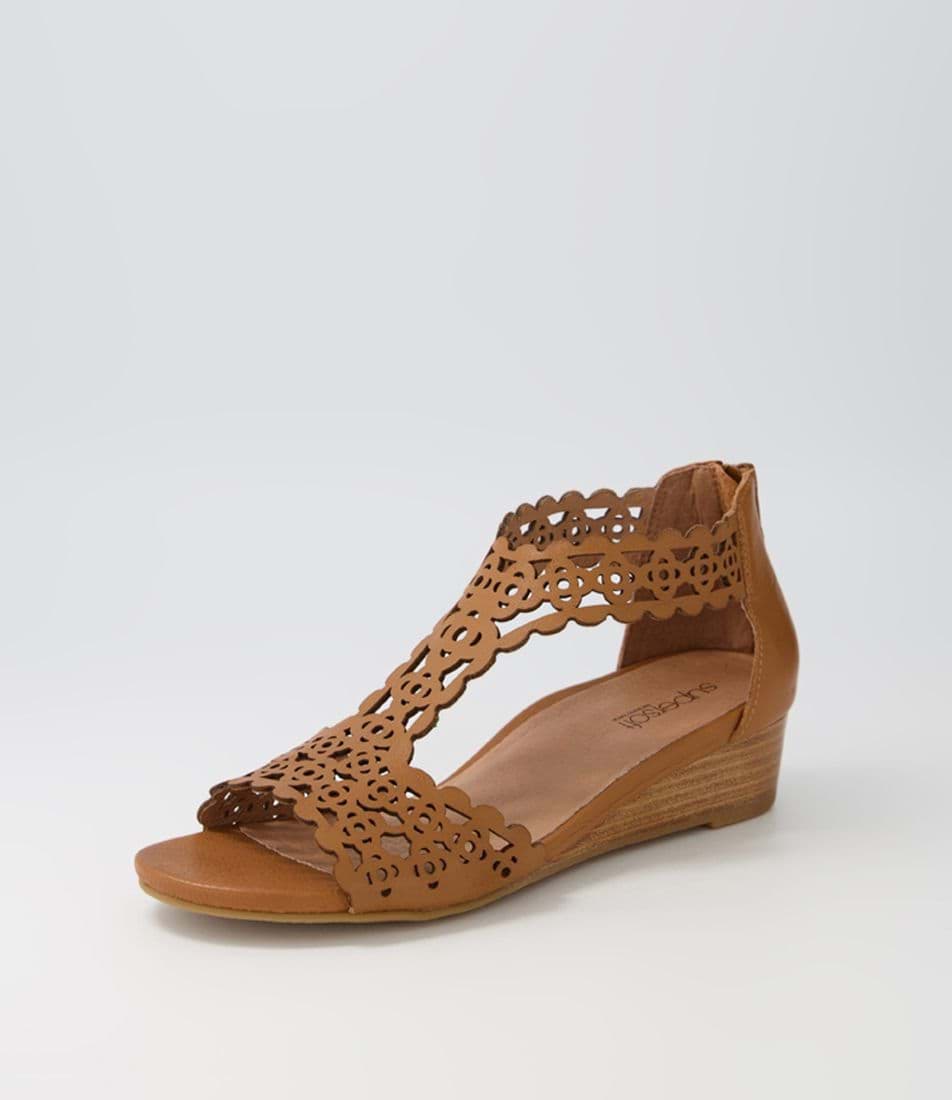 Game Dark Tan Leather Sandals