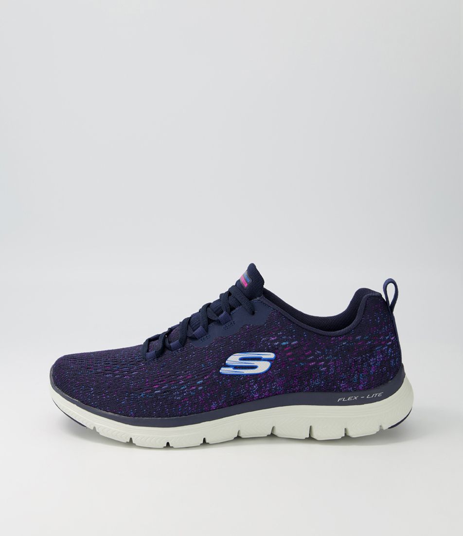 Flex Appeal 4.0 Navy Pink Knit Sneakers