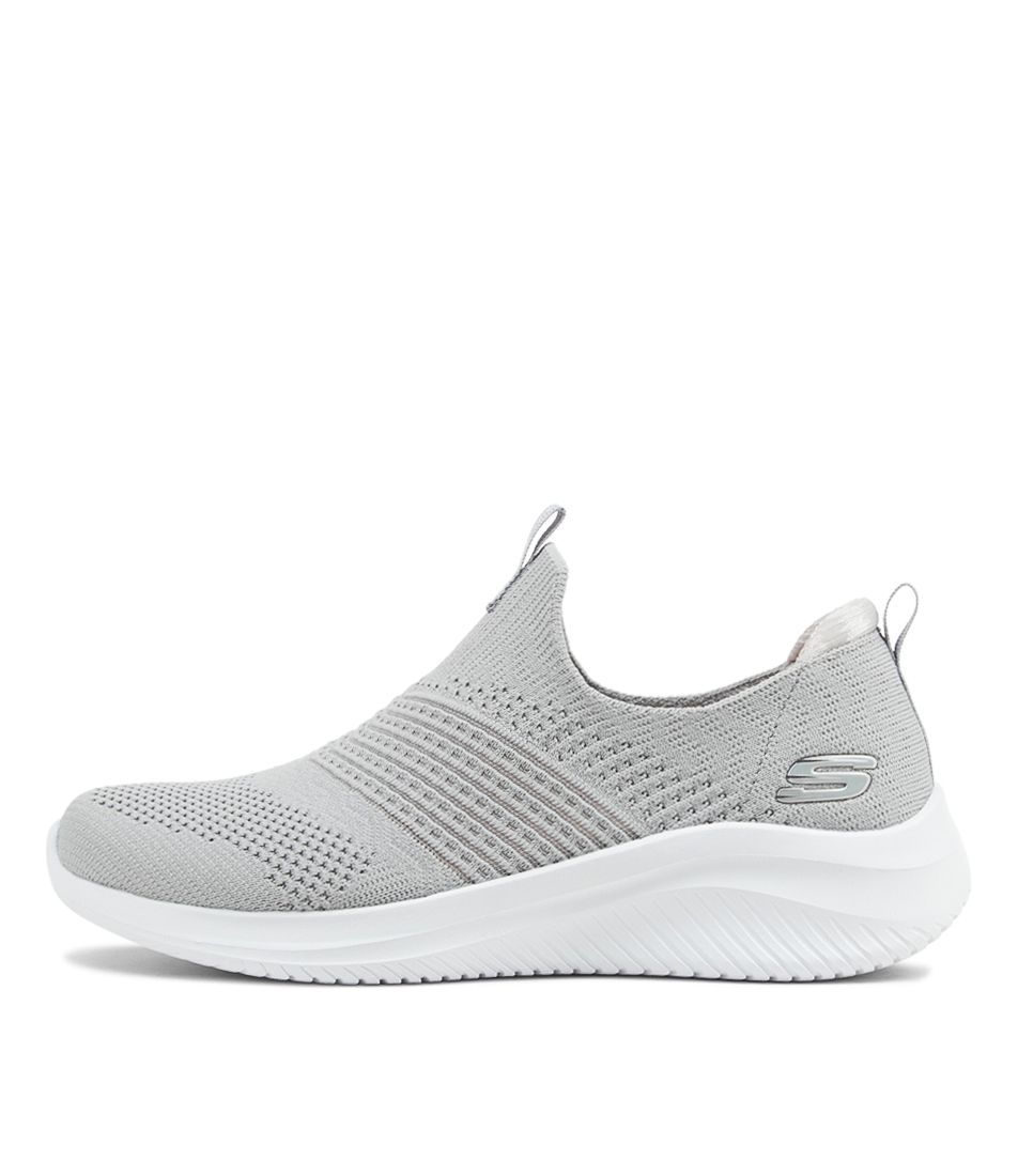 Ultra Flex 3.0  Light Grey Knit Sneakers