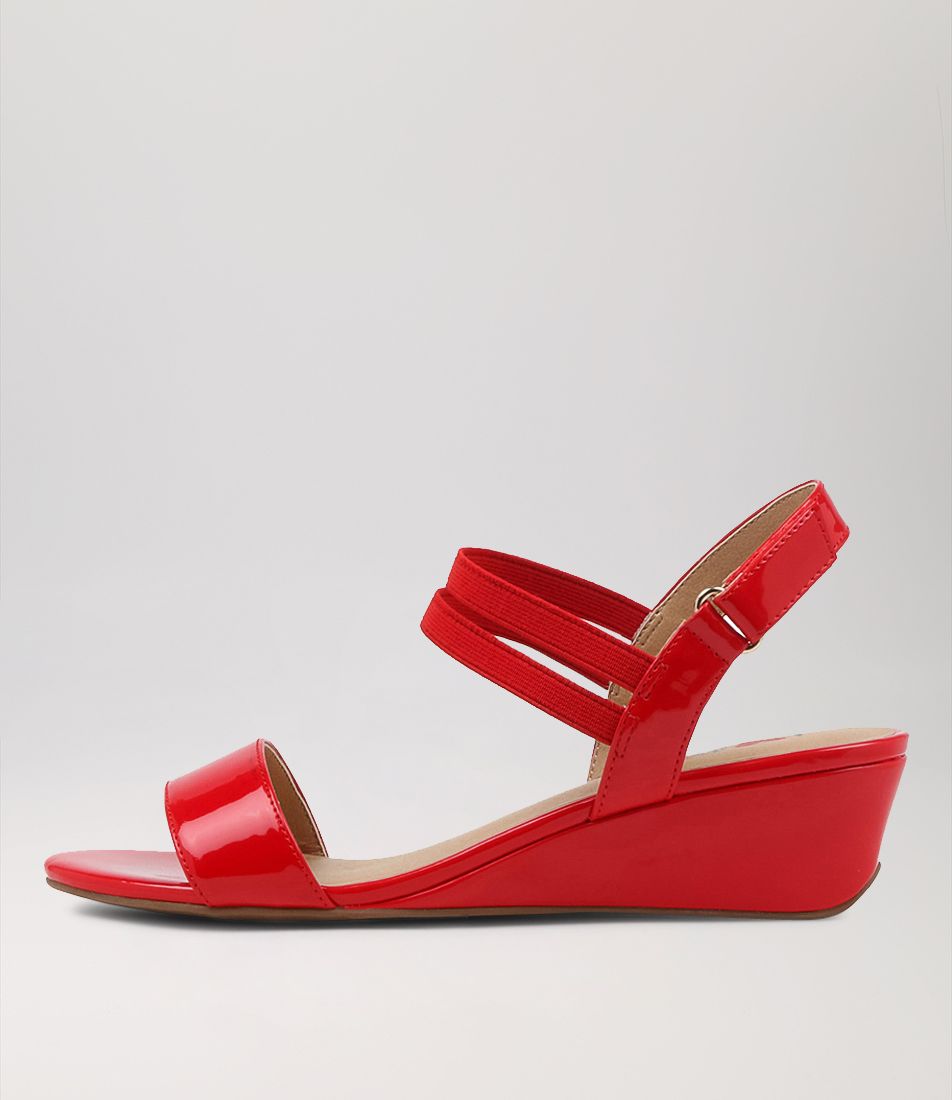 Braseto Red Patent Pu Sandals