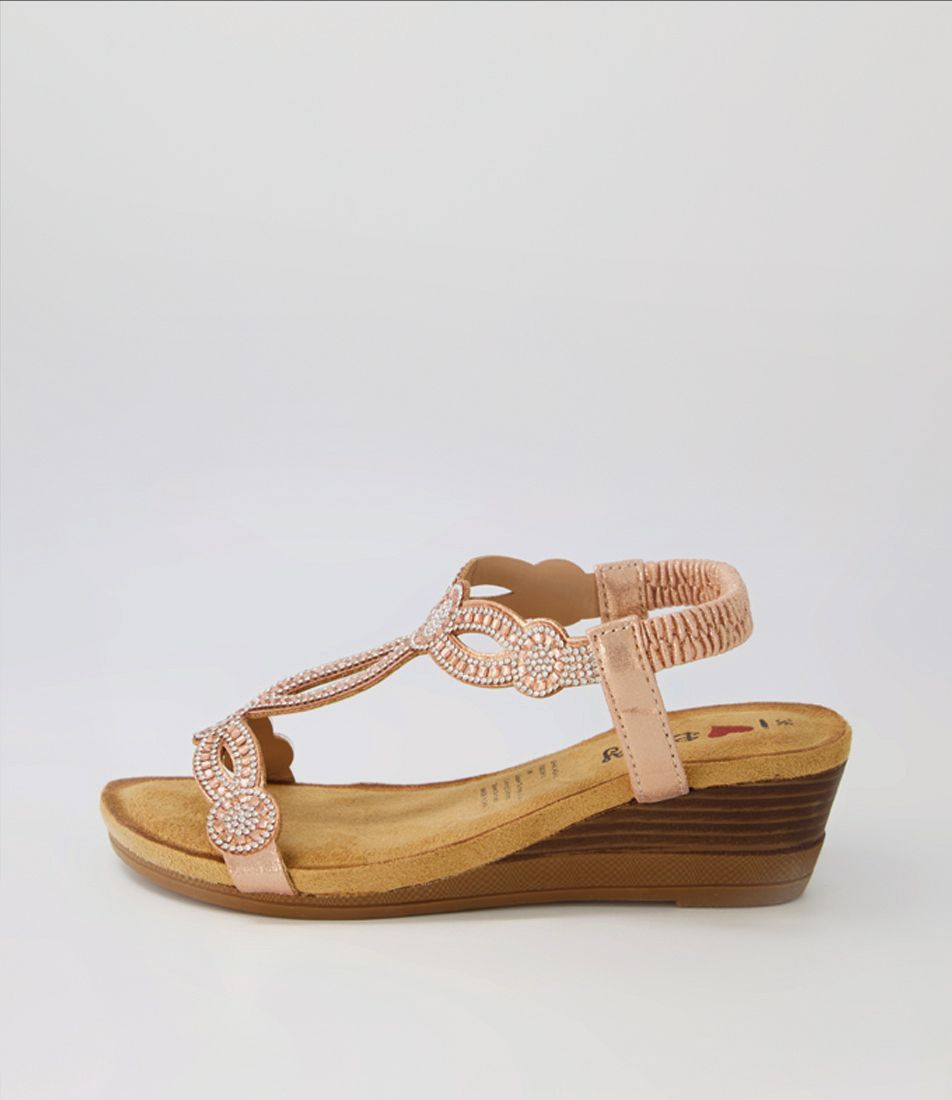 Shalaga Rose Gold Multi Sandals