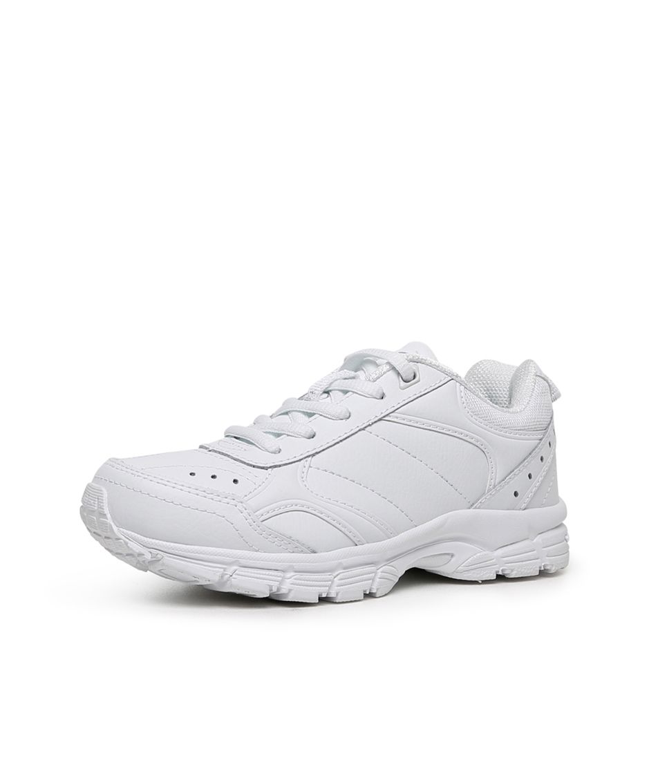 ERUPT JNR SLIM LACE LX WHITE LEATHER