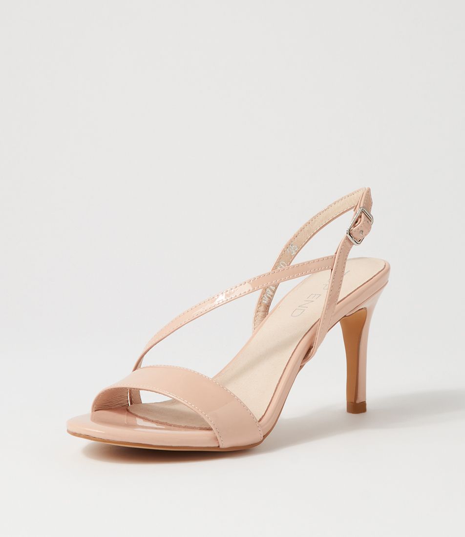 Novato Nude Patent Leather Sandals