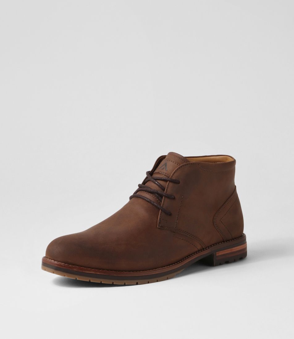 Brooklin 52 Brown Leather Lace Up Boots