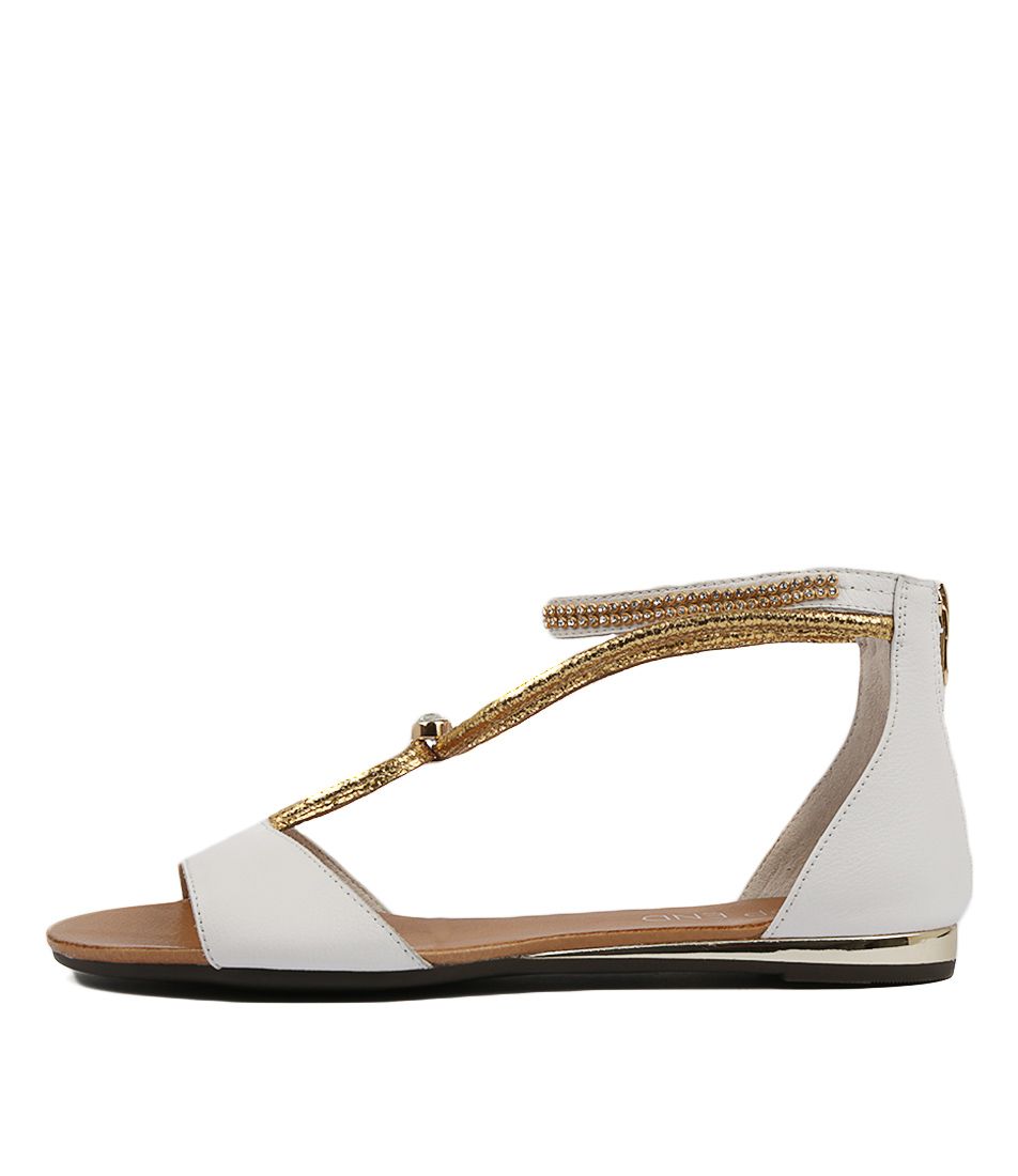 SANSAS WHITE PALE GOLD LEATHER