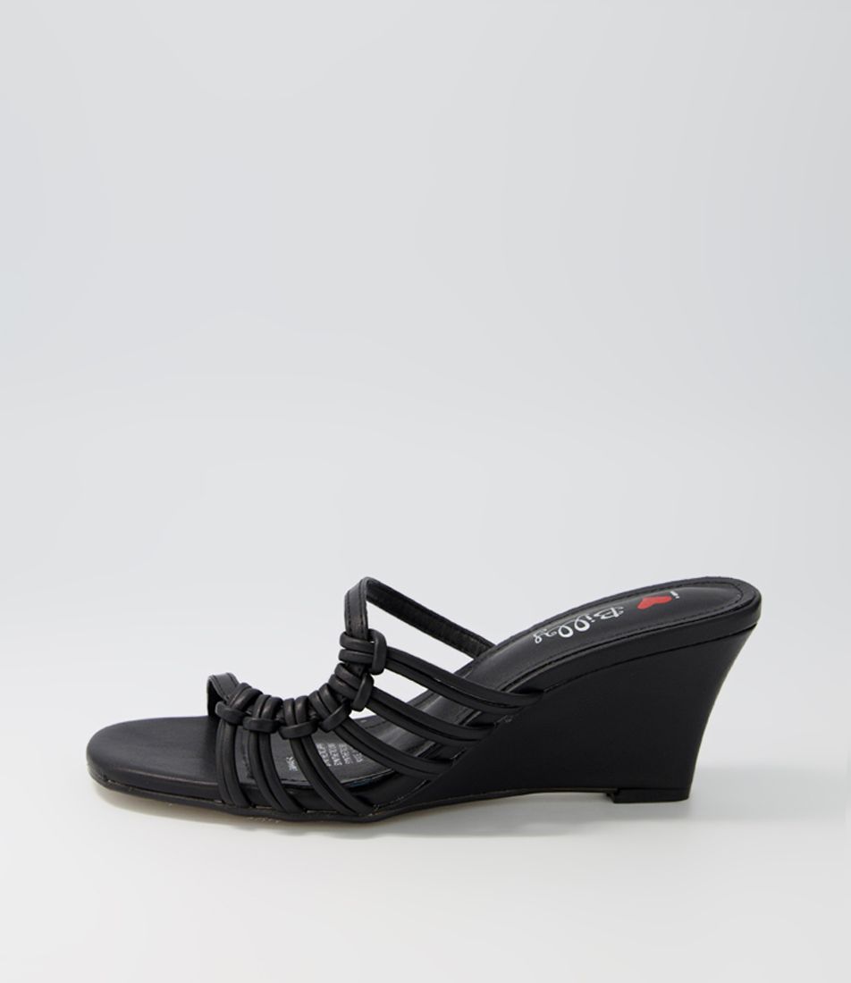Omanie Black Smooth Sandals