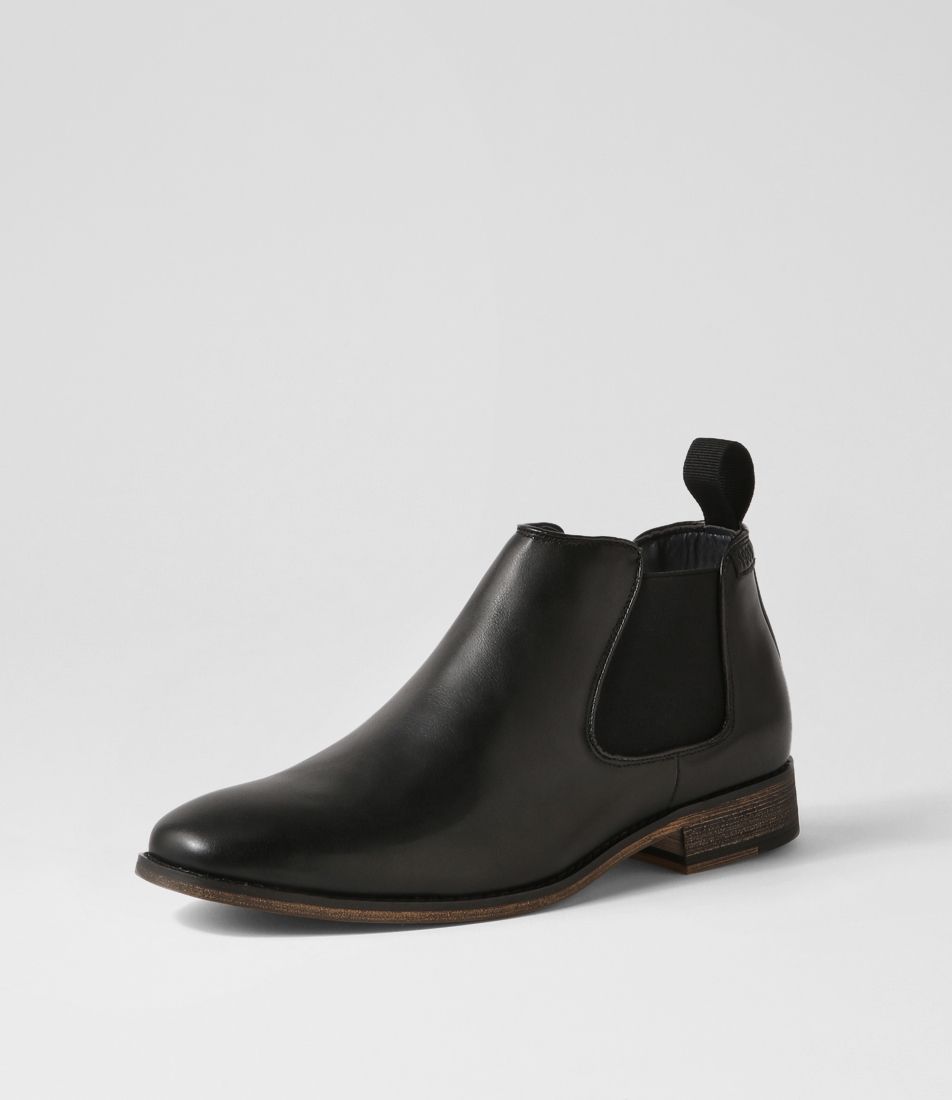 Qita Black Washed Sole Chelsea Boots