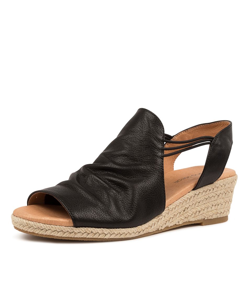 HLENSIA DF BLACK NATURAL ROPE LEATHER